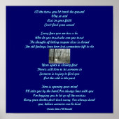 Alle tranen die je hebt laten raken op het.. gedic poster (Voorkant)