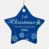 Alle transplantaties passen het kerstjaar aan keramisch ornament (Voorkant)