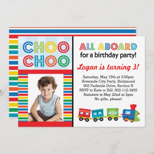 Alle treinapparatuur met Choo Choo Kaart (Voorkant / Achterkant)