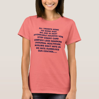 ALLE TROEPEN HOMENO MEER WAARSCHUWEN WE IN DEBTAFF T-SHIRT