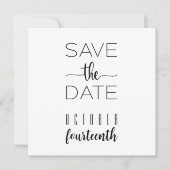 Alle typen De Sjabloon Datum opslaan (Voorkant)