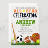 Alle Uitnodiging van de Dagen van de Sport van de  (Voorkant / Achterkant)