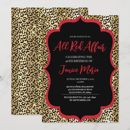 Alle uitnodiging van de Rode Partij van de Aarde v (Voorkant / Achterkant)