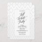 Alle uitnodiging van de Witte Partij (Voorkant / Achterkant)