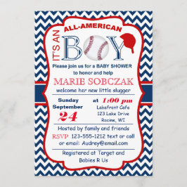  alle uitnodigingen tot het Baby shower Amer Bball