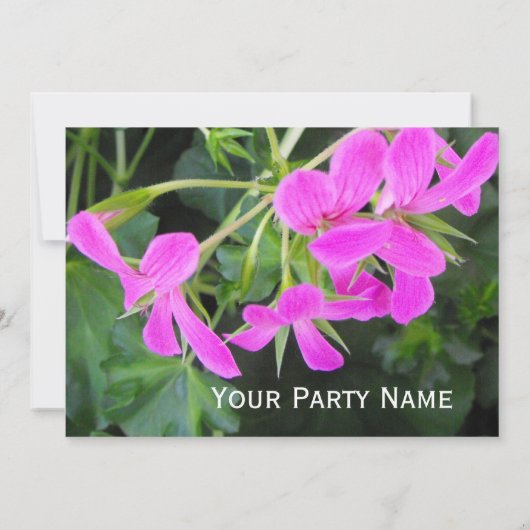 Alle uitnodigingen van de partijen Floral (Achterkant)