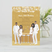 Alle uitnodigingen van de Witte Partij - Afrikaans (Staand voorkant)