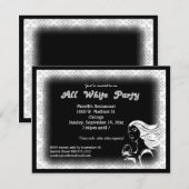 Alle uitnodigingen van het Witte Thema van de Part (Voorkant / Achterkant)