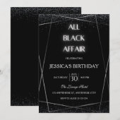 Alle uitnodigingen voor Birthday Party voor Black (Voorkant / Achterkant)