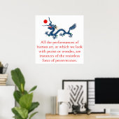 Alle uitvoeringen - Perseverance Quote Poster (Thuiskantoor)