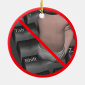 ALLE UPPERCASE VERBODEN! KERAMISCH ORNAMENT (Achterkant)