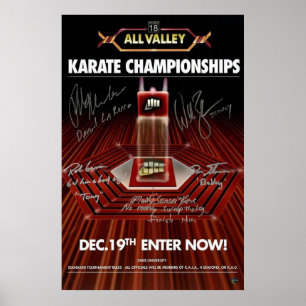 Alle Valley Karate Sign Poster