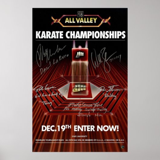 Alle Valley Karate Sign Poster (Voorkant)