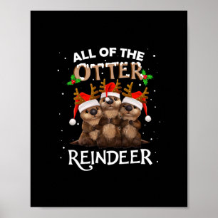 Alle van de andere rendieren kerst grappig schatti poster
