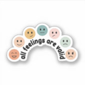 Alle veren zijn geldig, Kinder Therapist Sticker (Voorkant)