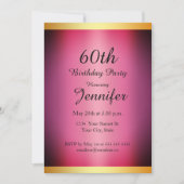 Alle verjaardagsfeestroze goud kaart (Voorkant)