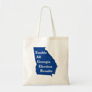 Alle verkiezingsuitslagen voor Georgië inschakelen Tote Bag