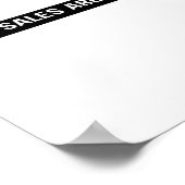 Alle verkoop Definitief teken, Tafelblad Signage,  Poster (Hoek)