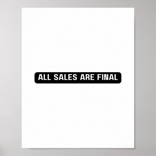 Alle verkoop Definitief teken, Tafelblad Signage,  Poster (Voorkant)