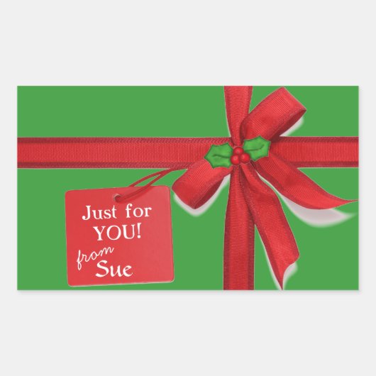 Alle Verpakt Omhoog Custom Christmas Gift Label St (Voorkant)