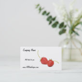 Alle vers voor u Visitekaartje met verse riem (Staand voorkant)