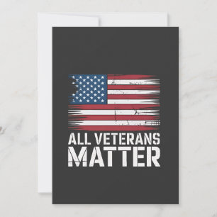 Alle Veteran Matter Amerikaanse 4 juli Patriottisc Kaart