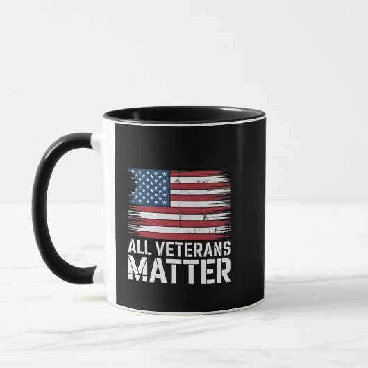 Alle Veteran Matter Amerikaanse 4 juli Patriottisc Mok (Links)