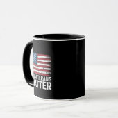 Alle Veteran Matter Amerikaanse 4 juli Patriottisc Mok (Voorkant links)
