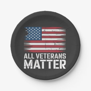 Alle Veteran Matter Amerikaanse 4 juli Patriottisc Papieren Bordje