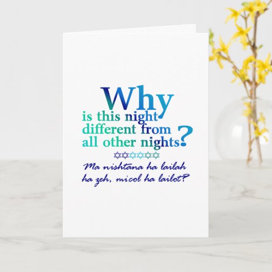 Alle vier de vragen kaart (Gele Bloem)