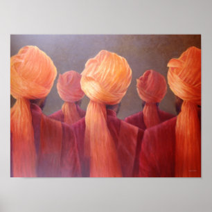 Alle Vijf Hoofden Poster