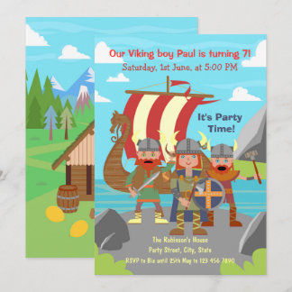 Alle Viking kinderen worden uitgenodigd voor een v Kaart