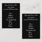 Alle visitekaartjes voor het wegverkeer (Voorkant / Achterkant)