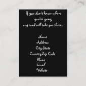 Alle visitekaartjes voor het wegverkeer (Achterkant)