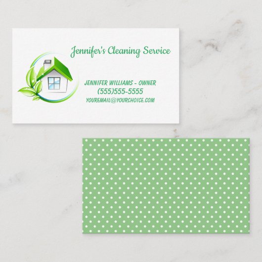 Alle Visitekaartjes voor natuurlijke reiniging (Voorkant / Achterkant)