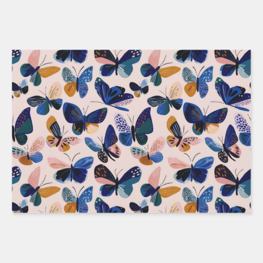 Alle vlinders inpakpapier vel (Voorkant)