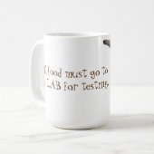 Alle voedsel moet naar de (gele) mok van de Koffie (Voorkant links)