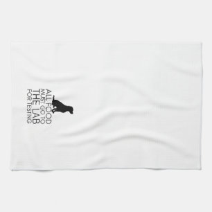 "Alle voedsel moet naar het lab gaan" keukenhanddo Theedoek