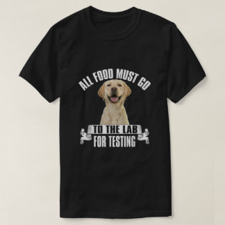 Alle voedsel moet naar het lab gaan om te testen t-shirt