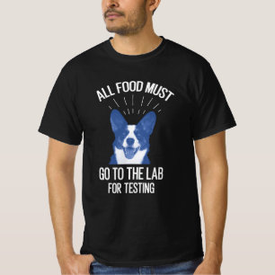 Alle voedsel moet naar het lab gaan om te testen t-shirt