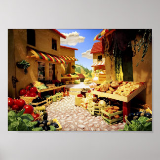 Alle voedselmarkten poster