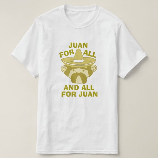 Alle voor Juan T-shirt (Design voorkant)
