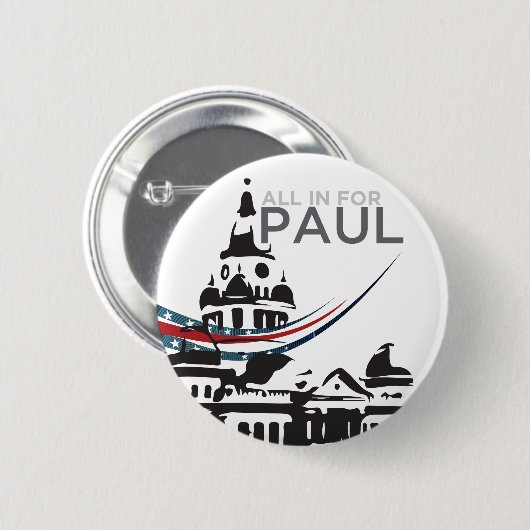 Alle voor Paul - Courthouse Button (Voorkant /achterkant)