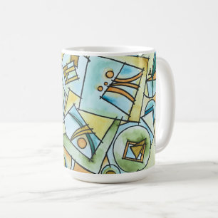 Alle Vormen en Maten-Moderne Geometrische Kunst Koffiemok