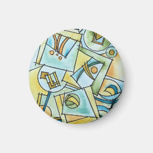 Alle vormen en maten - moderne geometrische kunst magneet