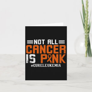 Alle vormen van kanker zijn Pink Leukemia Awarenes Kaart