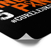 Alle vormen van kanker zijn Pink Leukemia Awarenes Poster (Hoek)