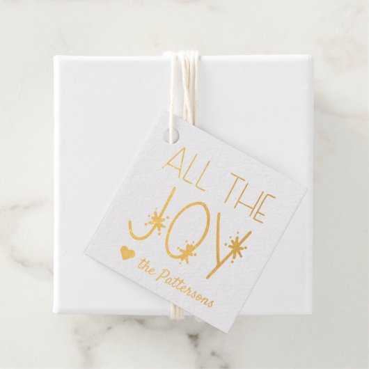 Alle vreugde | Aangepaste cadeautjes voor feestdag Bedankjes Labels (Met doos)