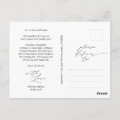 Alle vreugde, vrolijkste kerstfoto briefkaart (Achterkant)