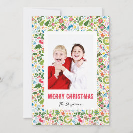 Alle vrolijke dingen kerstfotokaart feestdagenkaart